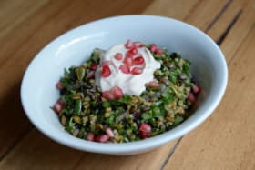 Hellenic Club Restaurant Brunswick  ,  The Cypriot Grain Salad- for Good Food
Photo Pat Scala The Age 
Thursday the 21st of March 2013