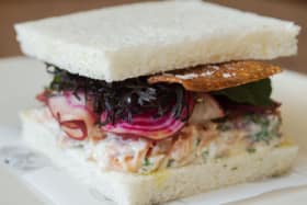 Josh Niland's leftover smoked salmon sandwich.