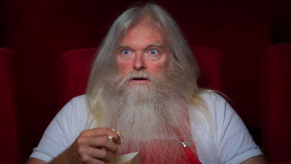 Santa at the movies.