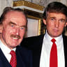 Fred Trump and his wife, pictured with son Donald Trump (centre) in 1992.