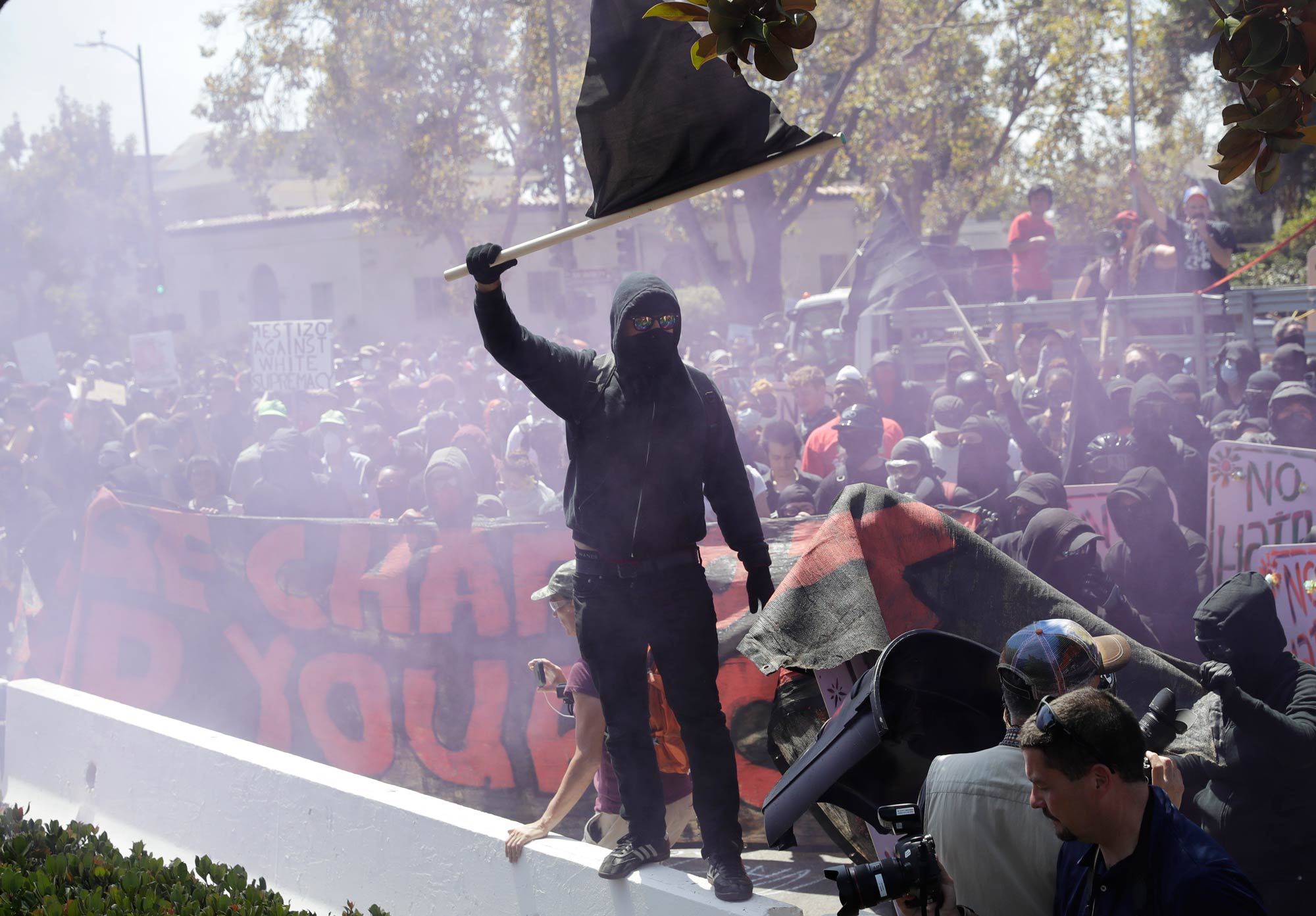 Berkeley antifascist demonstrator