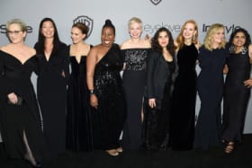 Actresses wore black and many brought activists as their dates to the Golden Globes in support of Time's Up.