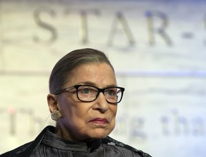 Supreme Court Justices Ruth Bader Ginsburg discusses the food traditions of the Supreme Court at the Smithsonian Museum of American History in Washington, Wednesday, June 1, 2016.