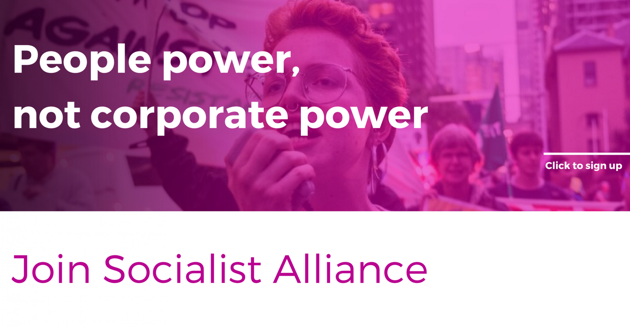 Join the Socialist Alliance
