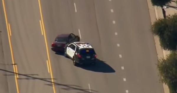 Watch: A US resident forced the police into a three-hour pursuit before being arrested