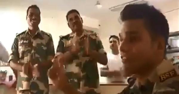 Watch: BSF soldier recreates a 'Border' moment, singing the famous ‘Sandese Aate Hain’ song