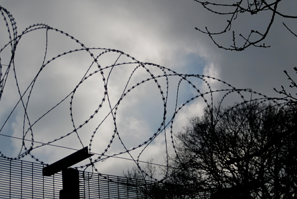 Sinister: Celtique's heavily-defended drilling site near Billingshurst in West Sussex