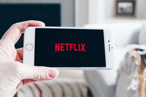 Netflix app on smartphone