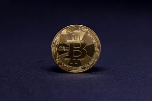 Golden Bitcoin coin