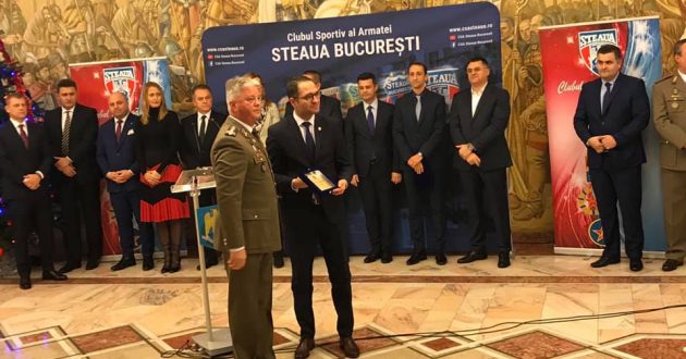 Clubul Sportiv al Armatei Steaua și-a premiat miercuri campionii