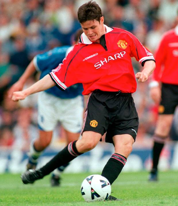 All over now: Philip Mulryne in his Manchester United days