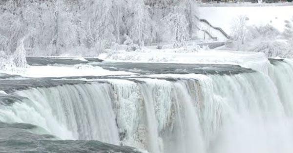 Watch: Parts of the Niagara Falls have frozen in extreme cold conditions