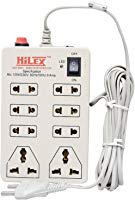 Hilex Mini Strip 8 Plug Point Extension Strip with Fuse and Spark Suppressor