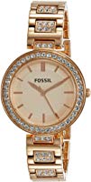 Fossil Analog Rose Gold Dial Women's Watch - BQ3181