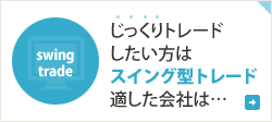 じっくりトレードしたい方はスイング型トレード 適した会社は…