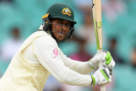 Usman Khawaja has scored Australia's only Test hundred since the end of last season's Ashes.