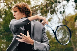 Alexander Zverev in the campaign for Zegna.