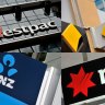 **RETRANSMISSION OF IMAGE ID 20151027001192752040 RESIZED** A composite image of signage of Australia's 'big four' banks ANZ, Westpac, the Commonwealth Bank (CBA) and the National Australia Bank (NAB) signage in Sydney, Friday, Oct. 23, 2015. (AAP Image/Joel Carrett) NO ARCHIVING