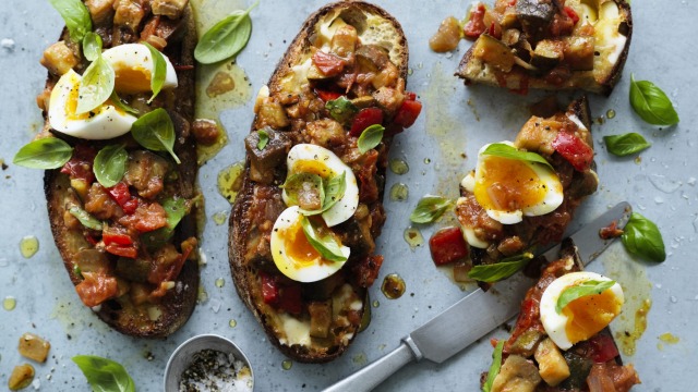 Ratatouille on toast.