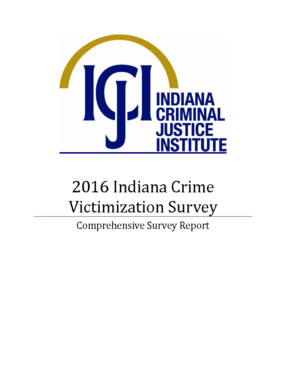 2016 Indiana Crime Victimization Survey