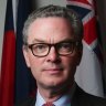 Portrait of Minister for Defence Christopher Pyne in his office at Parliament House in Canberra on  Thursday 20 September 2018. fedpol Photo: Alex Ellinghausen (Photo for AFR/Andrew Tillett interview)