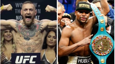 Big talkers: Conor McGregor and Floyd Mayweather are edging towards a deal.