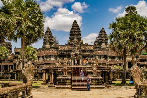 Angkor Wat in Cambodia is the largest religious monument in the world and a World heritage listed complex
 ...