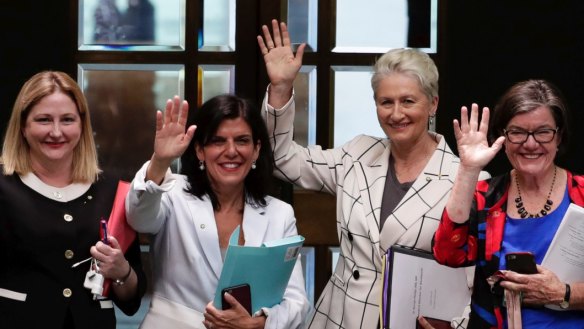 Crossbench MPs Rebekha Sharkie, Julia Banks, Kerryn Phelps and Cathy McGowan all voted for the bill. 