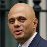 UK home secretary Sajid Javid 