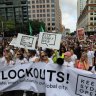 "Keep Sydney Open" rally to protest against the recently renewed lockout laws, 2016. 