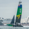 Speed demon: the Australian boat which will compete in the first leg of the inaugural Sail GP series in Sydney.