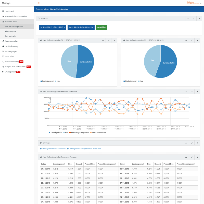 web stats screeshot