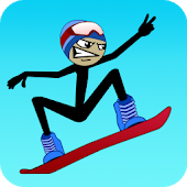 Stickman Snowboarder