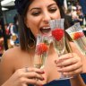 2016 Melbourne Cup at Flemington racecourse,01/11/2016, picture by Justin McManus. The crowds enjoying at big day at the cup. Champagne O'Clock. Lina Hosni enjoying the bubbles.