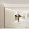 Qantas new first class lounge for Singapore Changi Airport. Images supplied. Renders. tra15-online-qantaslounge