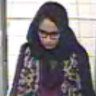 London teenager Shamima Begum pictured at London's Heathrow Airport when making her way to join Islamic State in 2015.