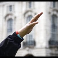 A demonstration of the members of the English Defence League. Photo by Lewisham Dreamer (Flickr)