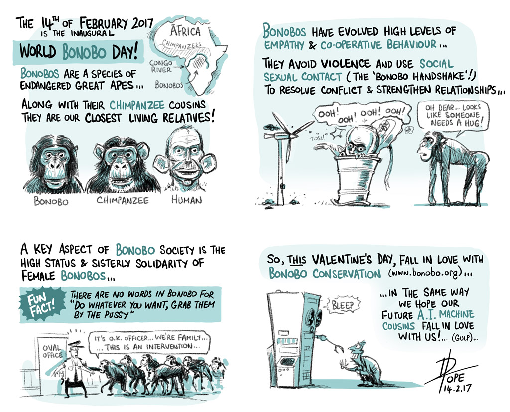 Cartoon: World Bonobo Day