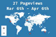 Locations of visitors to this page