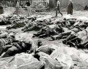 Dead bodies in the aftermath of the Deir Yassin massacre, 1948.