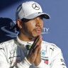 Lewis Hamilton after taking pole.