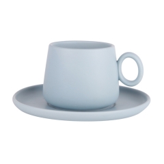 Soho Six-piece Seafoam Cup and Saucer Set