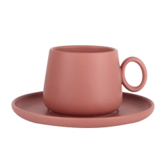 Soho Six-piece Chestnut Cup and Saucer Set