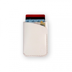 The Two Pocket Kangaroo Leather Wallet - Nude