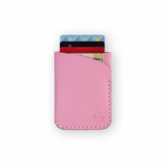 The Two Pocket Kangaroo Leather Wallet - Blush