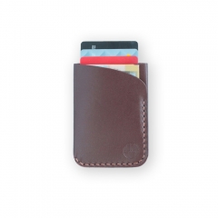 The Two Pocket Kangaroo Leather Wallet - Mocha Brown