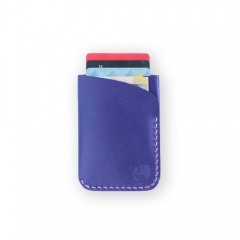 The Two Pocket Kangaroo Leather Wallet - Purple