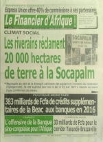 Le regard de la presse camerounaise sur le mouvement d&#039;humeur des populations riveraines de la Socapalm