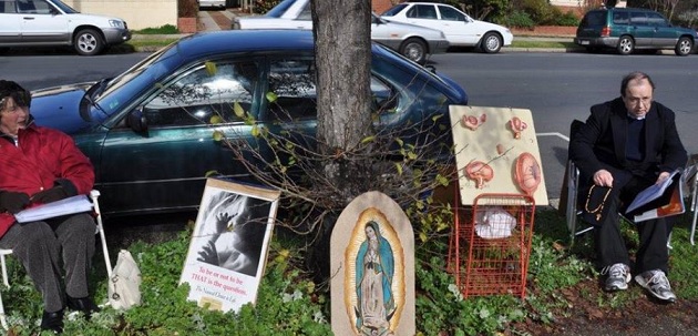 anti abortion protesters albury