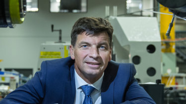 Energy minister Angus Taylor. 